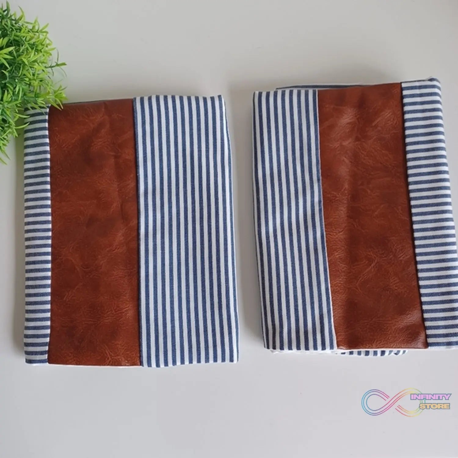 Pillow Covers, leather & cotton Cushion Covers (16 × 16 Inch / 1 Pair / 2 Pc) - infinityexculsivestore.com