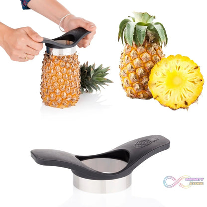 Kitchen pineapple cutter for cutting fine pineapple slices.