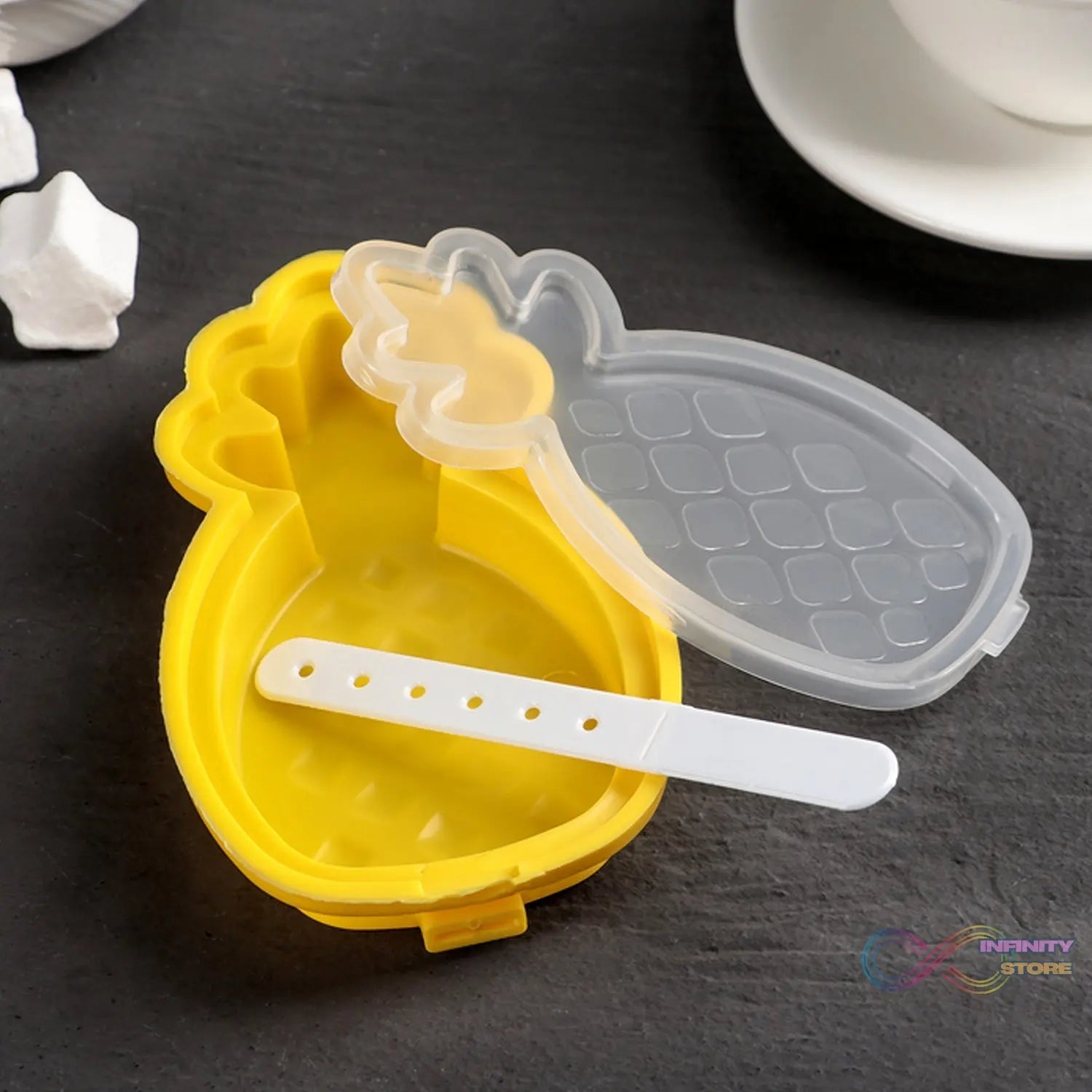 Pineapple Shape Popsicle Molds - Durable Silicone Ice Candy Cream Mould, DIY Ice Pop Kitchen Tool - infinityexculsivestore.com
