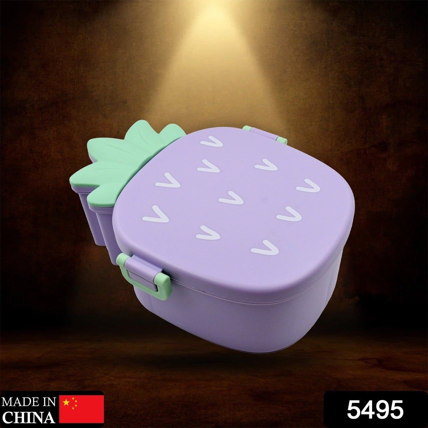 Pineapple Shaped Lunch Box with Compartments Lunch Food Container with Box Portable Lid School & Kids Lunch Box - infinityexculsivestore.com