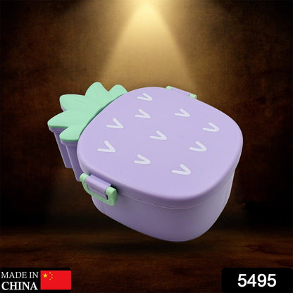 Pineapple Shaped Lunch Box with Compartments Lunch Food Container with Box Portable Lid School & Kids Lunch Box - infinityexculsivestore.com