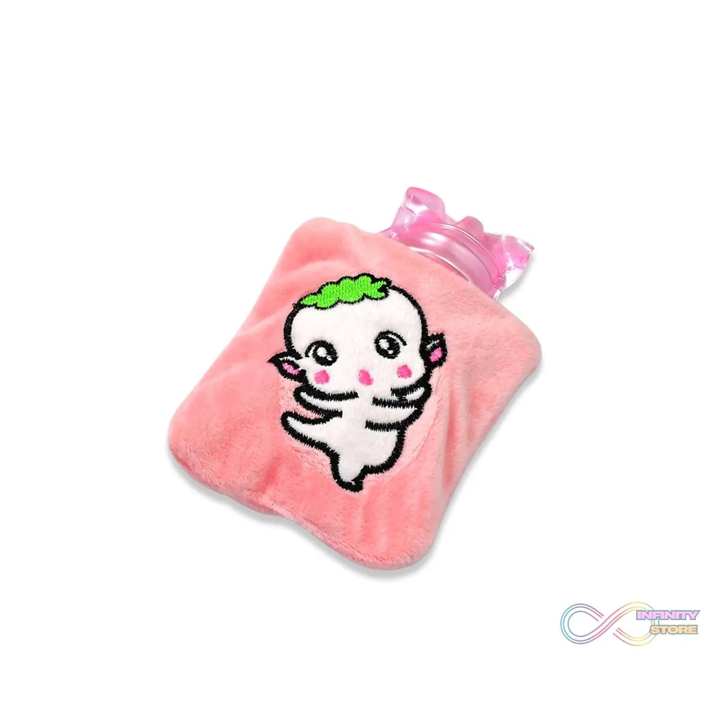 Pink Cartoon Small Hot Water Bag with Cover for Pain Relief - infinityexculsivestore.com