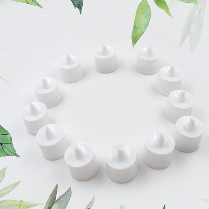 Pink Flameless LED Tealights, Smokeless Plastic Decorative Candles - Led Tea Light Candle For Home Decoration (Pack Of 12pc) ( Diya , Divo , Diva , Deepak , Jyoti) - infinityexculsivestore.com