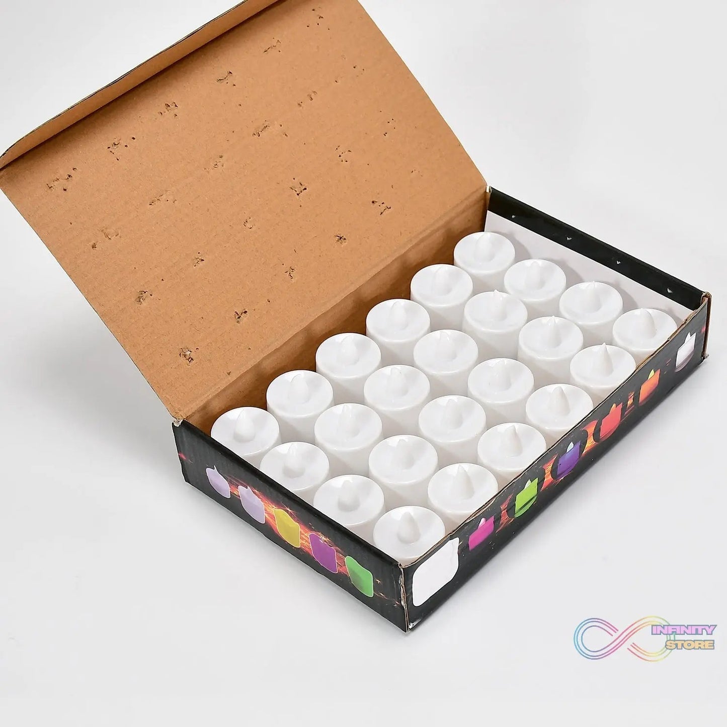 Pink Flameless LED Tealights, Smokeless Plastic Decorative Candles - Led Tea Light Candle For Home Decoration (Pack Of 24) - infinityexculsivestore.com