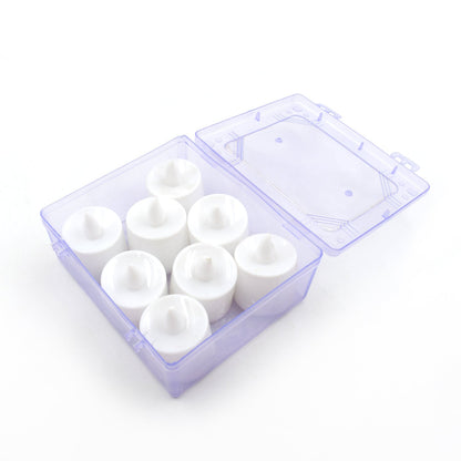 Pink Flameless LED Tealights, Smokeless Plastic Decorative Candles - Led Tea Light Candle For Home Decoration (Pack Of 8pc) ( Diya , Divo , Diva , Deepak , Jyoti) - infinityexculsivestore.com