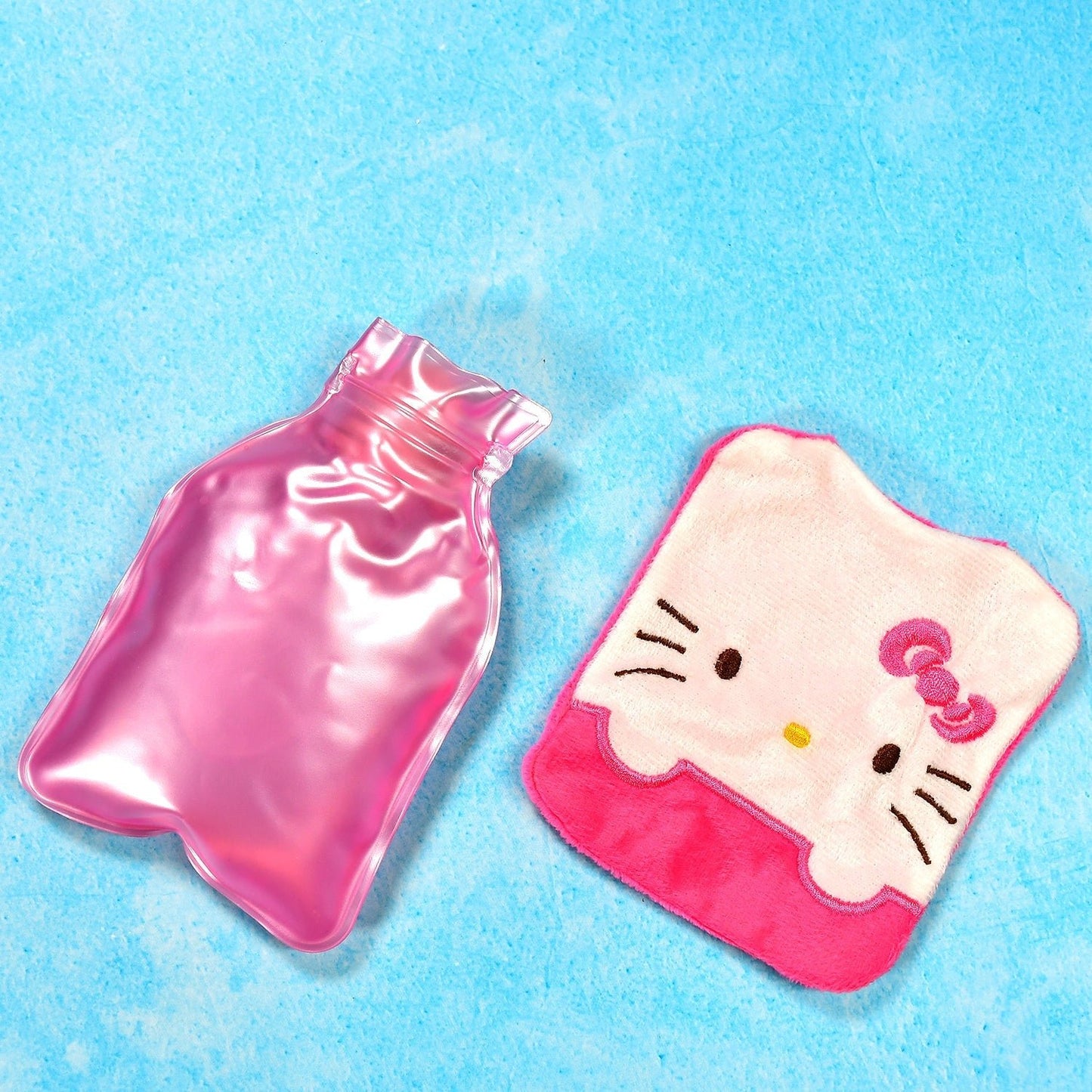 Pink Hello Kitty Small Hot Water Bag with Cover for Pain Relief - infinityexculsivestore.com