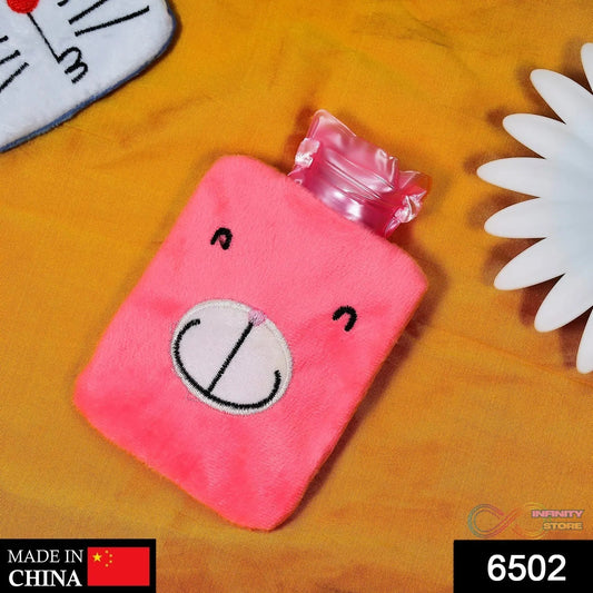 Pink small Hot Water Bag with Cover for Pain Relief, Neck, Shoulder Pain and Hand, Feet Warmer, Menstrual Cramps. - infinityexculsivestore.com