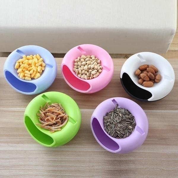 Pista Nut Fruit Platter Serving Bowl With Mobile Phone Holder by HomeFast - infinityexculsivestore.com