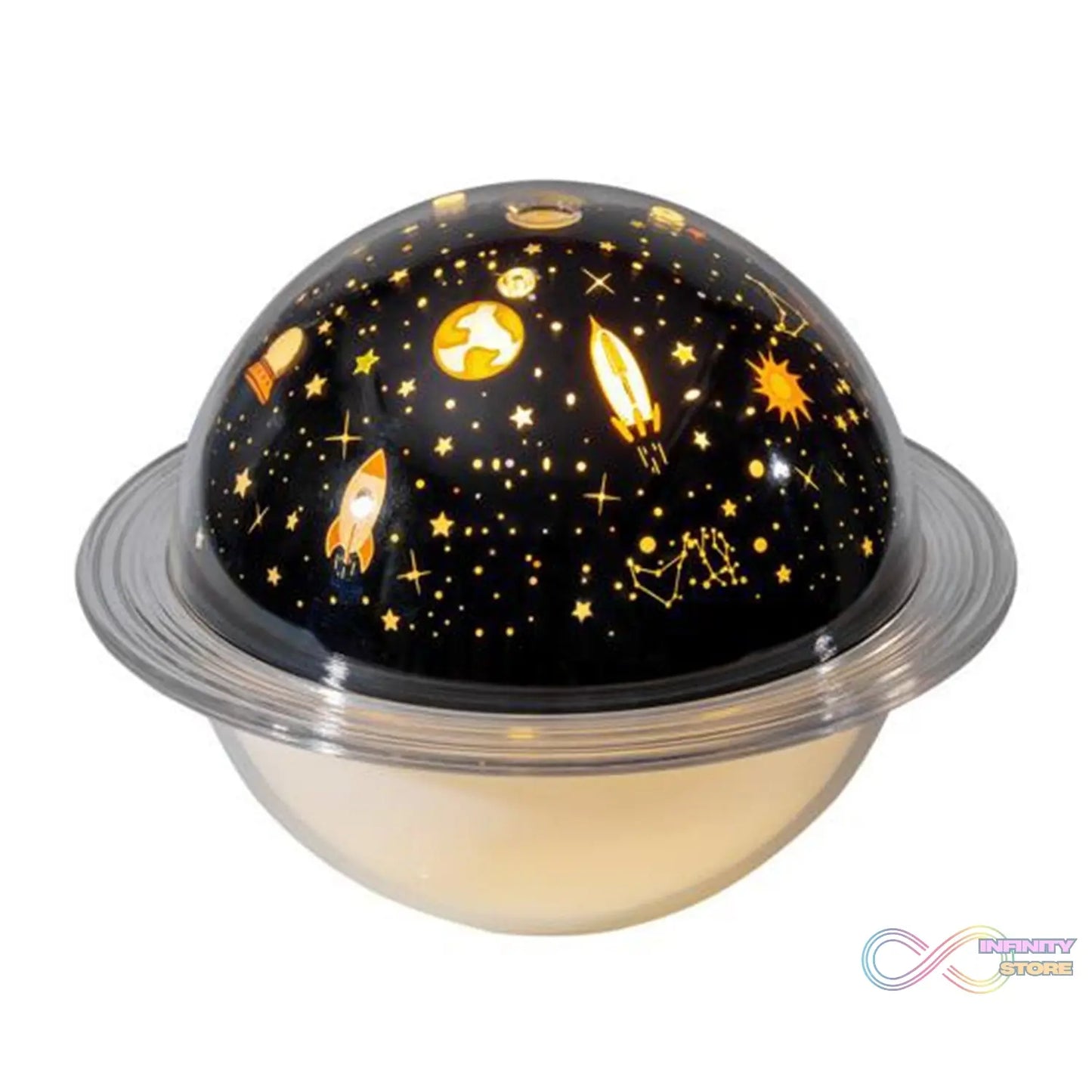 Modern planet humidifier with light for enhancing room environment