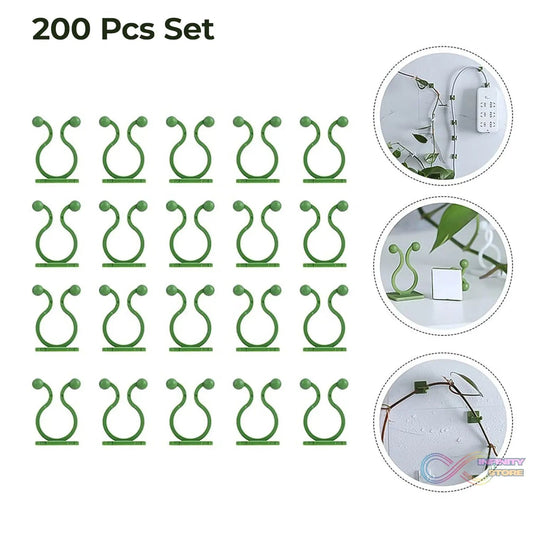 Plant Climbing Wall Fixture Clip Self - Adhesive Hook (200 Pcs Set) - infinityexculsivestore.com