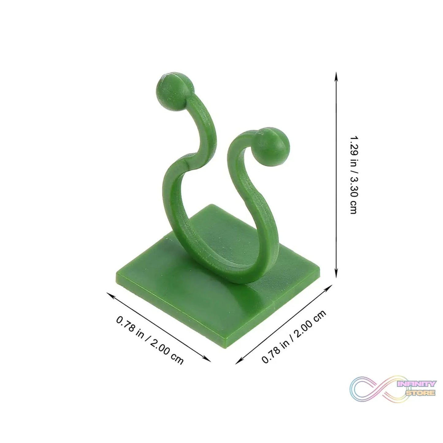 Plant Climbing Wall Fixture Clip Self - Adhesive Hook (40 Pcs Set / With plastic box) - infinityexculsivestore.com