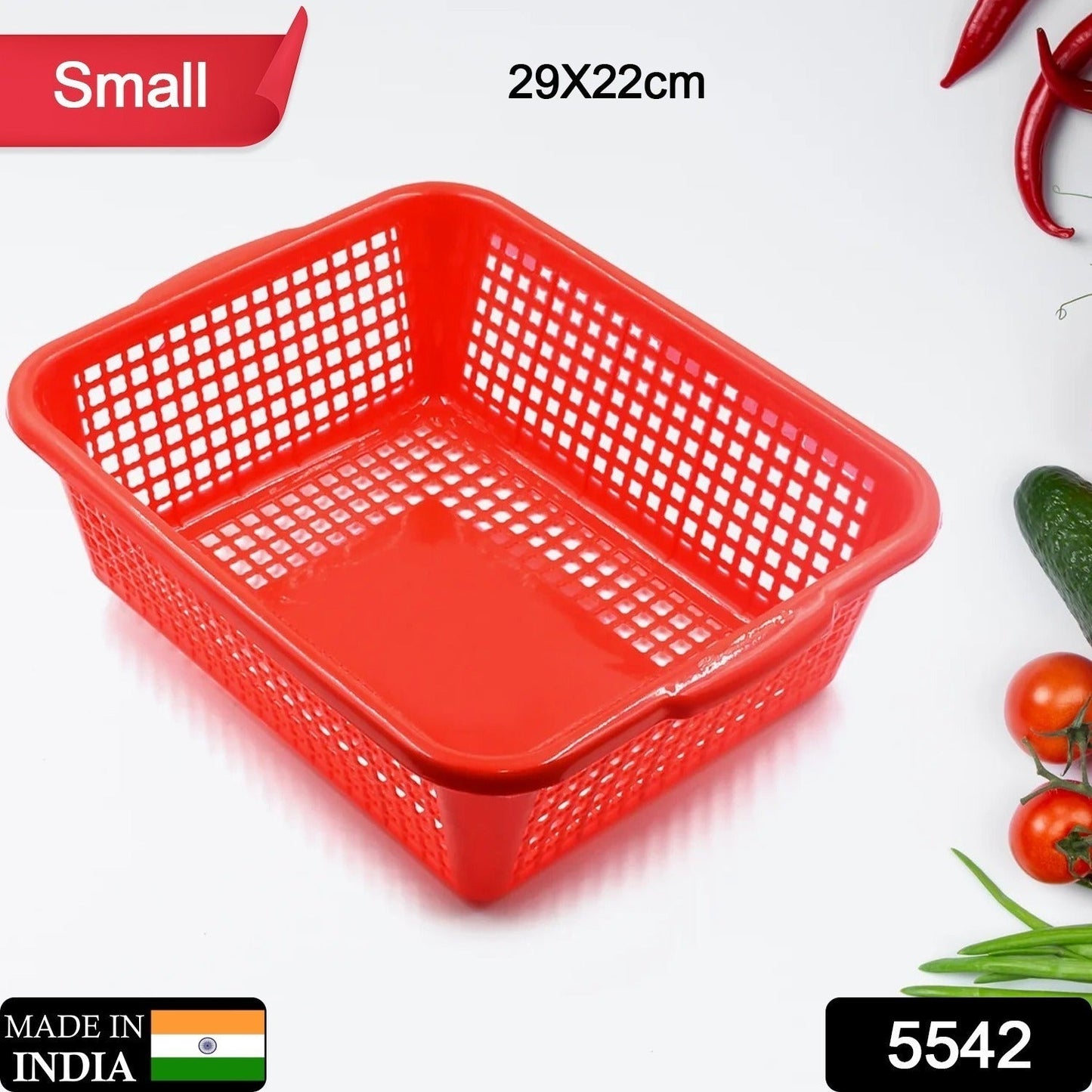 Plastic 1 Pc Kitchen Small Size Dish Rack Drainer Vegetables and Fruits Washing Basket Dish Rack Multipurpose Organizers (29x22CM Mix Color) - infinityexculsivestore.com