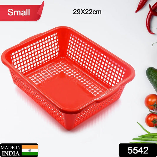 Plastic 1 Pc Kitchen Small Size Dish Rack Drainer Vegetables and Fruits Washing Basket Dish Rack Multipurpose Organizers (29x22CM Mix Color) - infinityexculsivestore.com