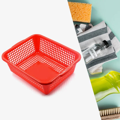 Plastic 1 Pc Kitchen Small Size Dish Rack Drainer Vegetables and Fruits Washing Basket Dish Rack Multipurpose Organizers (29x22CM Mix Color) - infinityexculsivestore.com