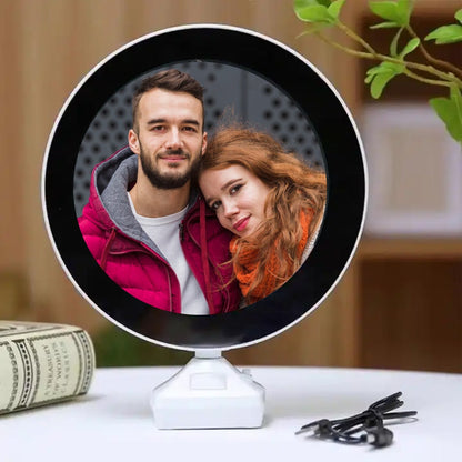 Plastic 2 in 1 Mirror Come Photo Frame with Led Light - infinityexculsivestore.com