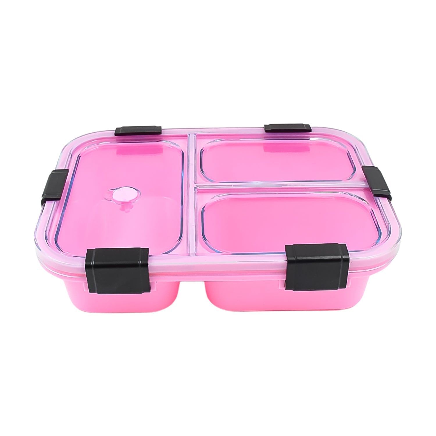 Plastic 3 Compartment Insulated Lunch Box, Lunch Box (1 Pc) - infinityexculsivestore.com