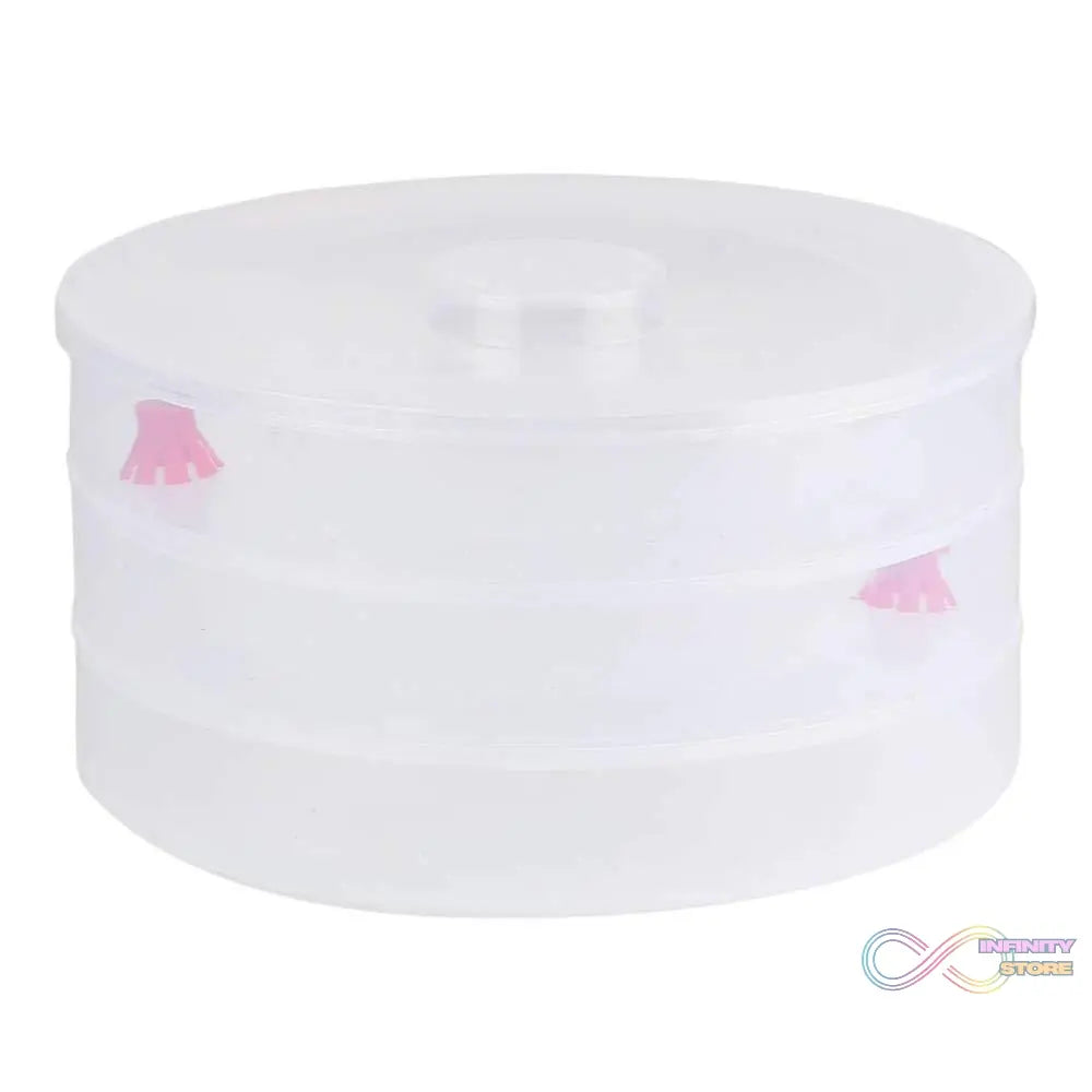 White plastic sprout maker with 3 sections