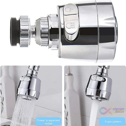 Plastic 360 Degree Rotating Water - Saving Faucet Sprayer Head (1 Pc) - infinityexculsivestore.com