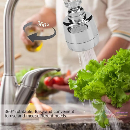 Plastic 360 Degree Rotating Water - Saving Faucet Sprayer Head (3.5 Inch) - infinityexculsivestore.com