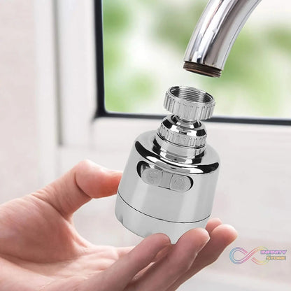 Plastic 360 Degree Rotating Water - Saving Faucet Sprayer Head (3.5 Inch) - infinityexculsivestore.com