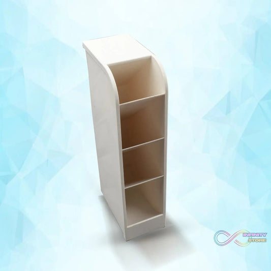 Plastic 4 Compartment Office Desktop Storage Box, Pen Pencil Stand/Holder Stationary Organizer, Plastic Desktop Stationary Organizer For School - infinityexculsivestore.com