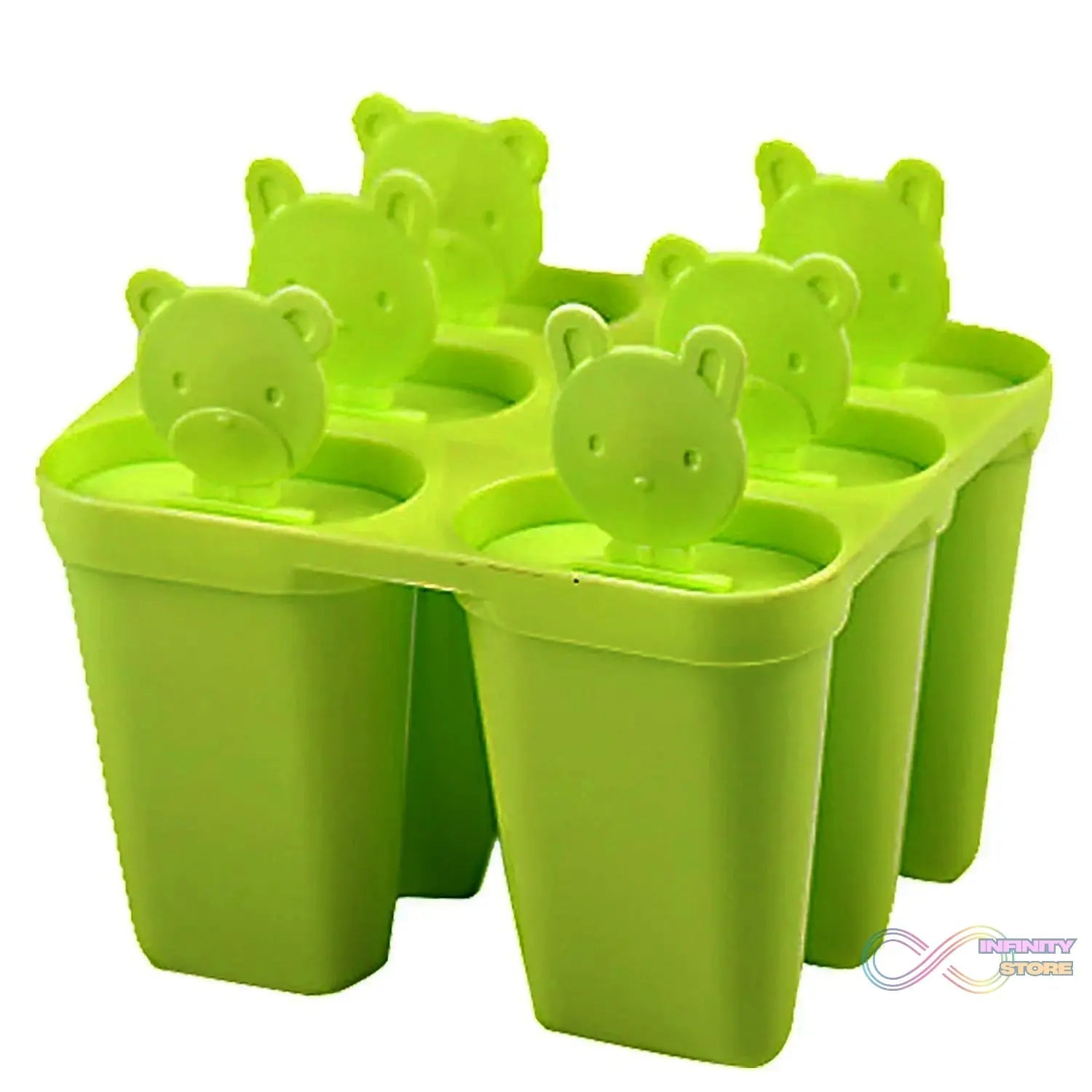 Plastic 6 Grid / Compartment Popsicle Ice Cream Mold (1 Pc) - infinityexculsivestore.com