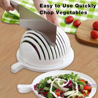 Plastic 60 Seconds Salad Cutter Salad Maker Salad Bow (1 Pc) - infinityexculsivestore.com