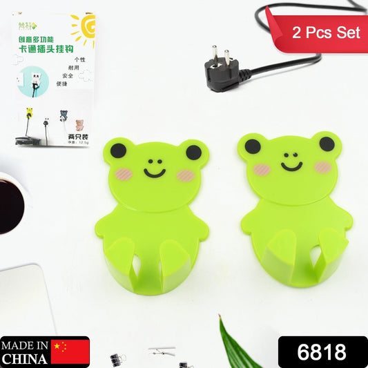 Plastic Adhesive Cable Plug Hook Bathroom Power Plug Socket Holder for office, home and restaurant use 2 pc Set - infinityexculsivestore.com