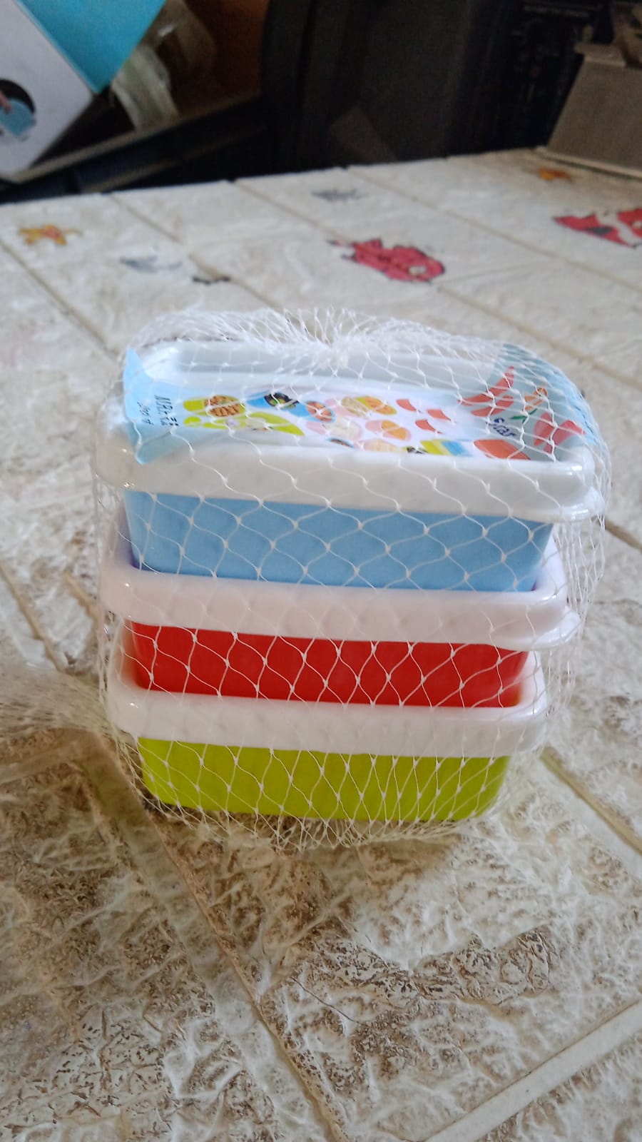 Plastic Airtight Containers Set, Small Plastic Container Set, Rectangular Plastic Food, Pickle, Fridge Containers Multicolor Kitchen Storage Container (3 Pcs Set) - infinityexculsivestore.com