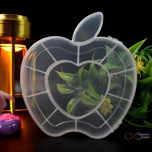 Plastic Apple Shape Jewellery Storage Box (1 Pc) - infinityexculsivestore.com