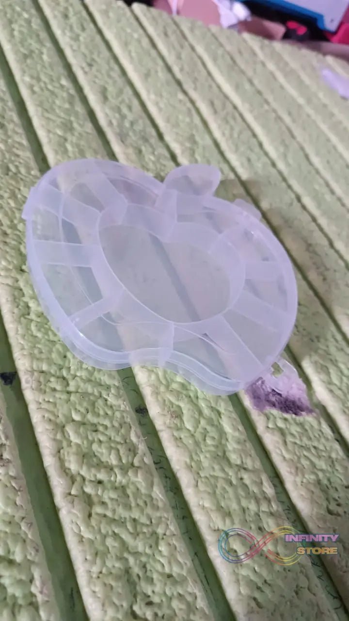 Plastic Apple Shape Jewellery Storage Box (1 Pc) - infinityexculsivestore.com