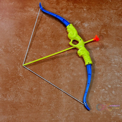 Plastic Archery Bow and Arrow Toy Set with single knife and 3pc Arrow and Target Board, - infinityexculsivestore.com
