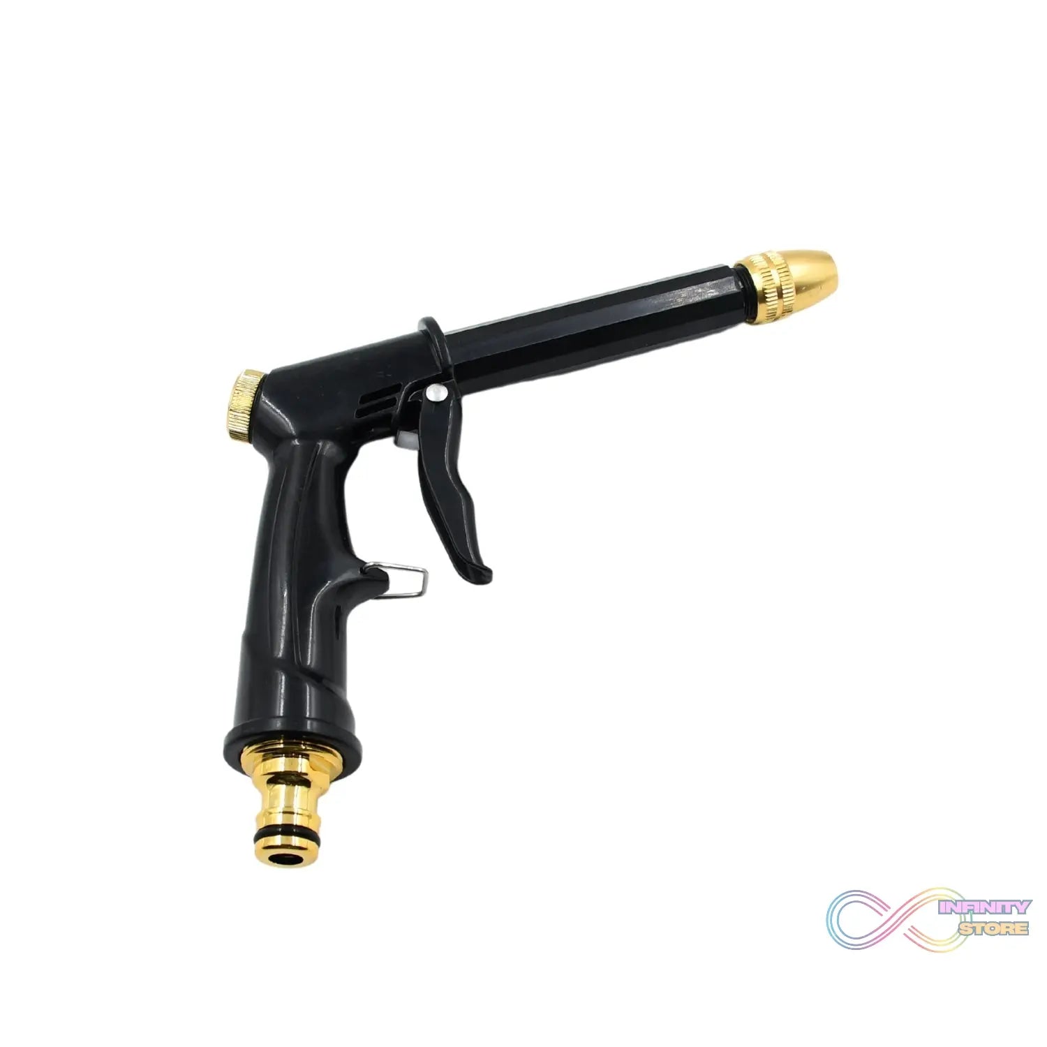 Plastic Body, Metal Trigger & Brass Nozzle Water Spray Gun For Water Pipe | Non - Slip | Comfortable Grip | Multiple Spray Modes | Ideal Pipe Nozzle For Car Wash, Gardening,& Other Uses - infinityexculsivestore.com