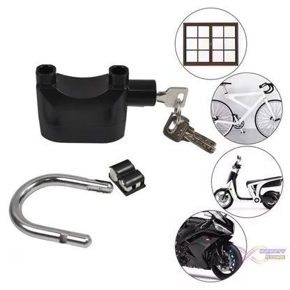 Plastic Body Waterproof Siren Alarm Smart Alarm Lock & 3 Keys (1 Set) - infinityexculsivestore.com