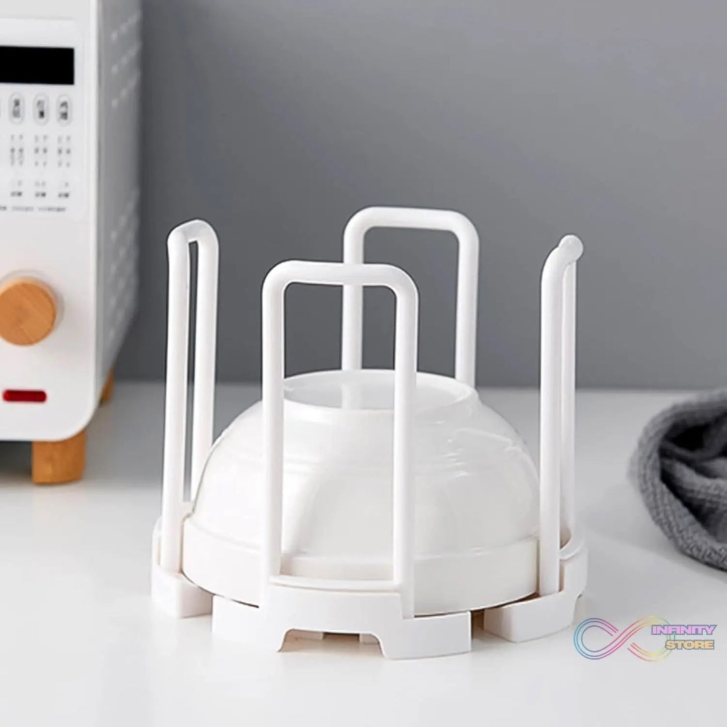 Plastic Bowl Holder Bowl Organizer Drain Rack (1 Pc) - infinityexculsivestore.com
