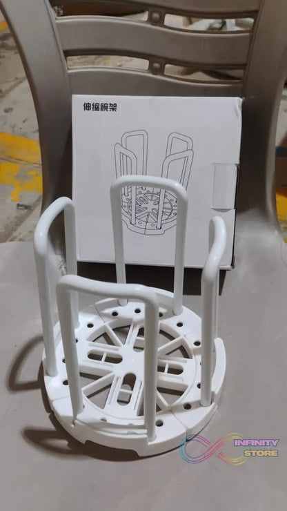 Plastic Bowl Holder Bowl Organizer Drain Rack (1 Pc) - infinityexculsivestore.com