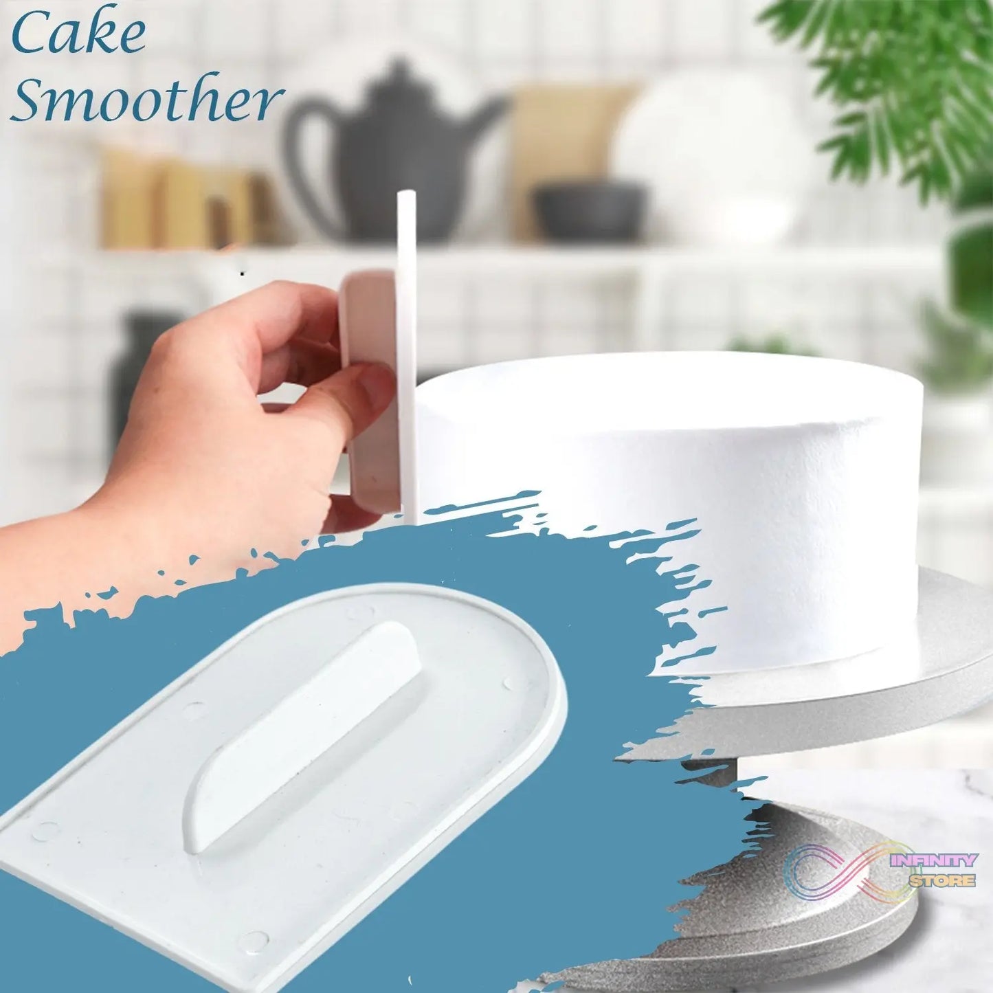 plastic icing smoother for precise decorating