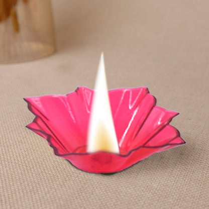 Plastic Candle Cup with Multi Shape Diwali Diya Cup (Multicolor) (12 Pcs Set) - infinityexculsivestore.com