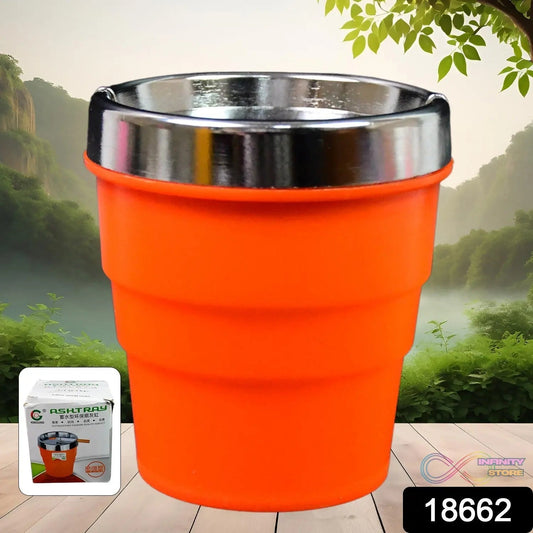 Plastic Car Ashtray Holder Cup with Lid (1 Pc) - infinityexculsivestore.com