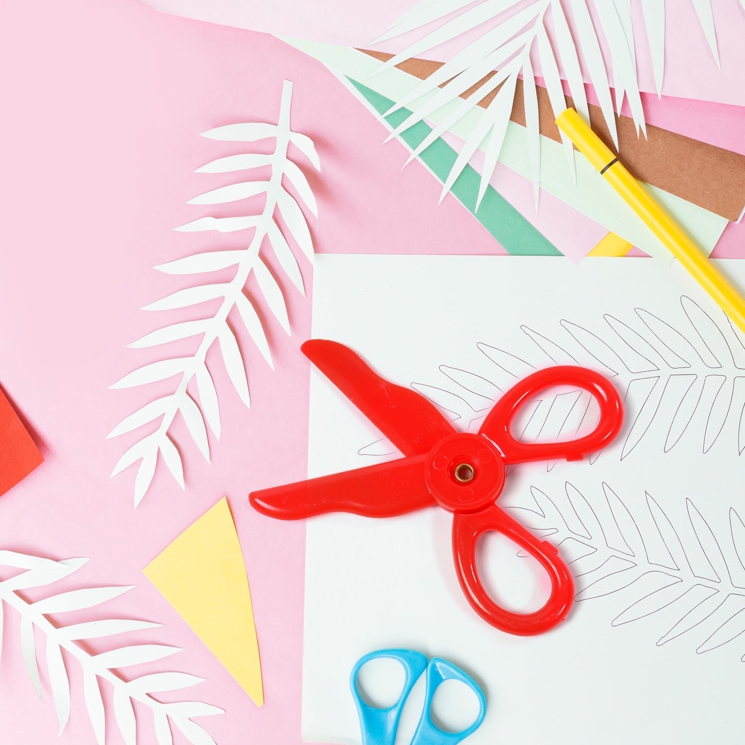 Plastic Child - Safe Scissor Set (50 Pcs Set) - infinityexculsivestore.com