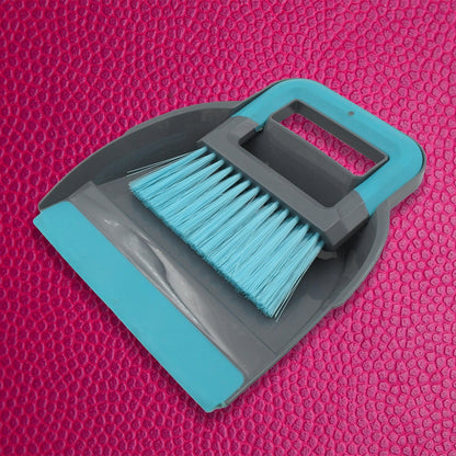 Plastic Cleaning Broom Brush and Dustpan Set Desktop Broom Sweep Cleaning Brush Dust Pan Car Keyboard Cleaning Household Dust Pan (1 Set) - infinityexculsivestore.com