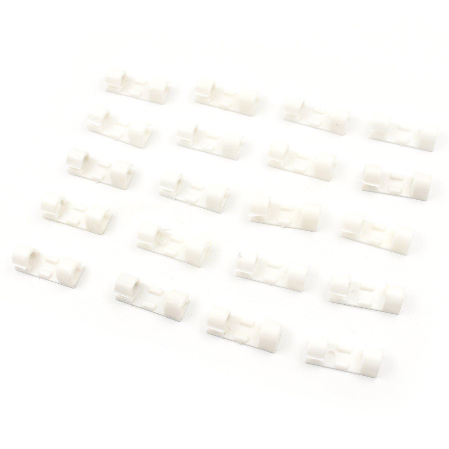 Plastic Clips Stronger Adhesive Tape | Cable Manager | Wire Manager | Wire Clamp | Wire Clips for Cable| Cable Organizer Cord Holder | Cord Clips for Car, Office and Home (20 Pcs Set) - infinityexculsivestore.com