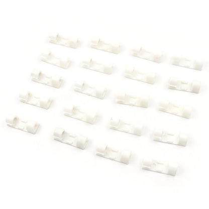 Plastic Clips Stronger Adhesive Tape | Cable Manager | Wire Manager | Wire Clamp | Wire Clips for Cable| Cable Organizer Cord Holder | Cord Clips for Car, Office and Home (20 Pcs Set) - infinityexculsivestore.com