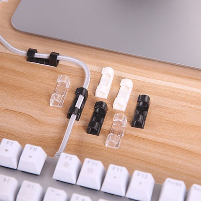 Plastic Clips Stronger Adhesive Tape | Cable Manager | Wire Manager | Wire Clamp | Wire Clips for Cable| Cable Organizer Cord Holder | Cord Clips for Car, Office and Home (20 Pcs Set) - infinityexculsivestore.com