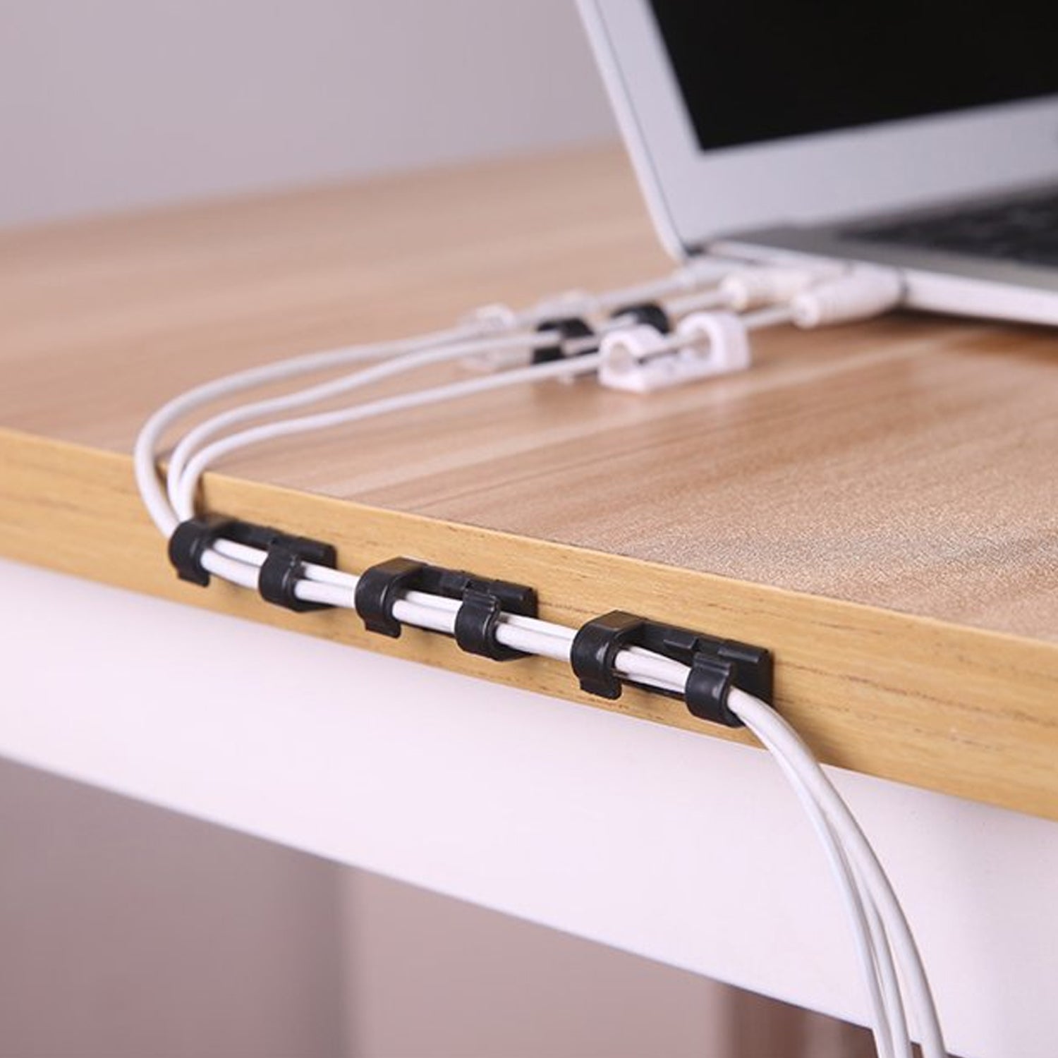 Plastic Clips Stronger Adhesive Tape | Cable Manager | Wire Manager | Wire Clamp | Wire Clips for Cable| Cable Organizer Cord Holder | Cord Clips for Car, Office and Home (20 Pcs Set) - infinityexculsivestore.com