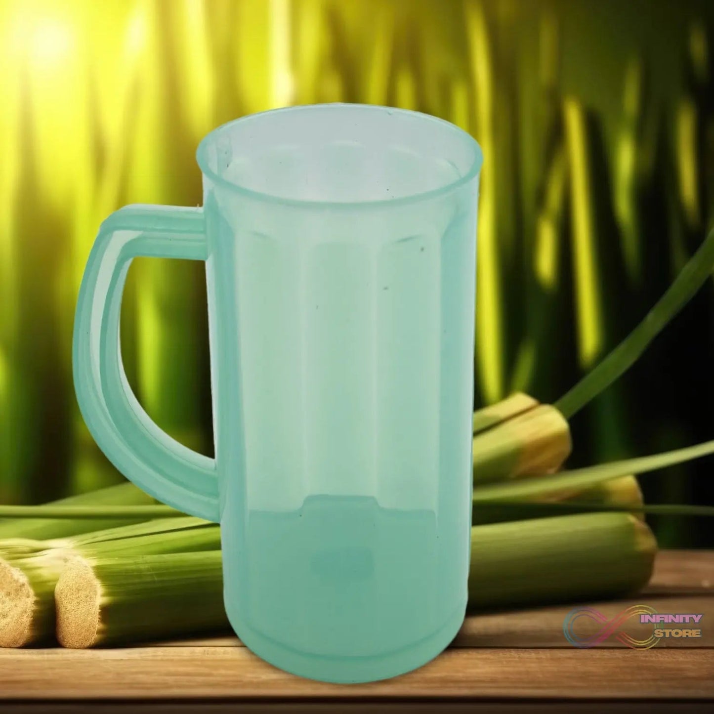 Plastic Coffee Mug With Handle Used for Drinking and Taking Coffees and Some Other Beverages in All Kinds of Places for Kitchen, Office, Home Safe(1 pc) - infinityexculsivestore.com