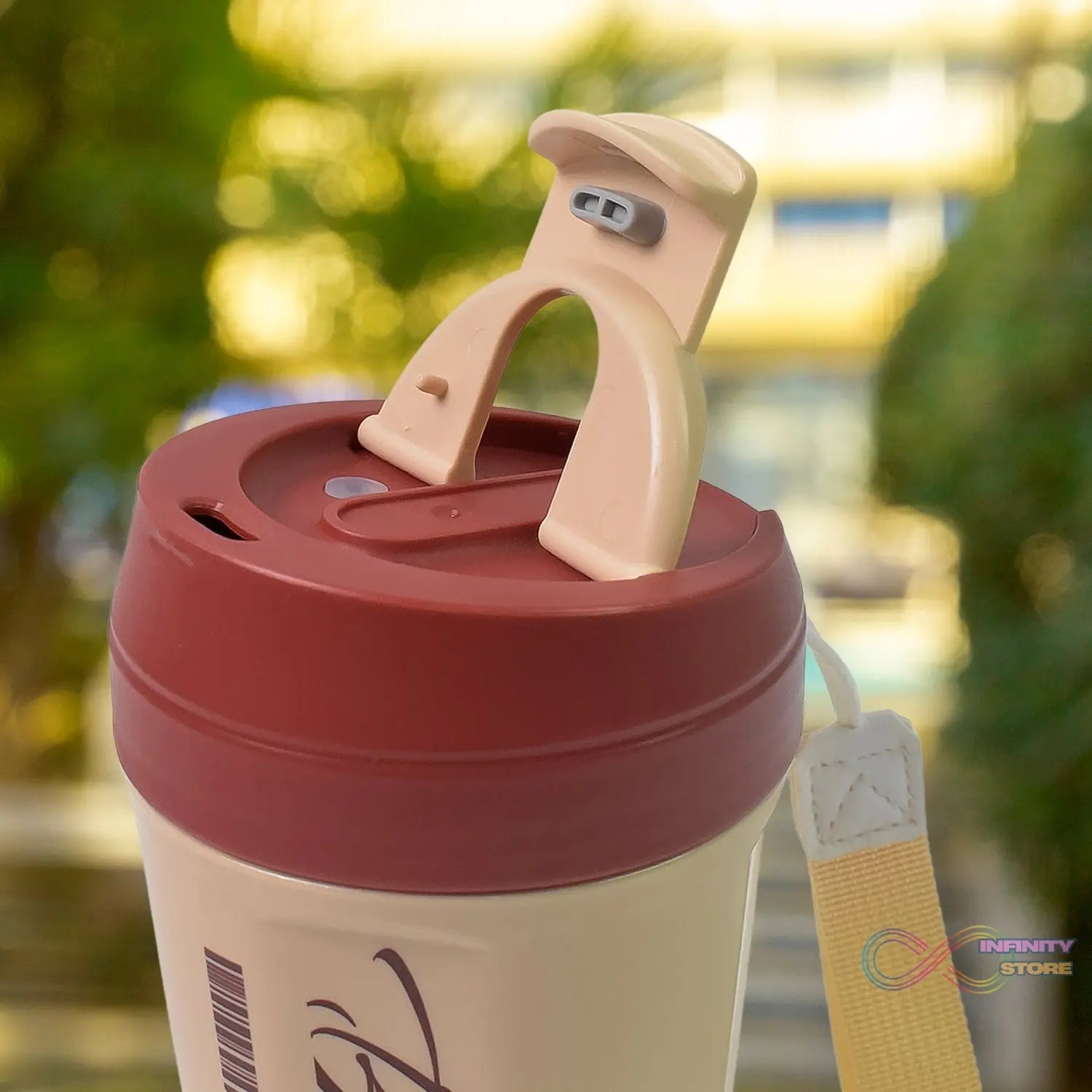 Plastic Coffee Tumbler, Travel Coffee Tumbler, Coffee Cups for Water (1 pc / 600ml) - infinityexculsivestore.com