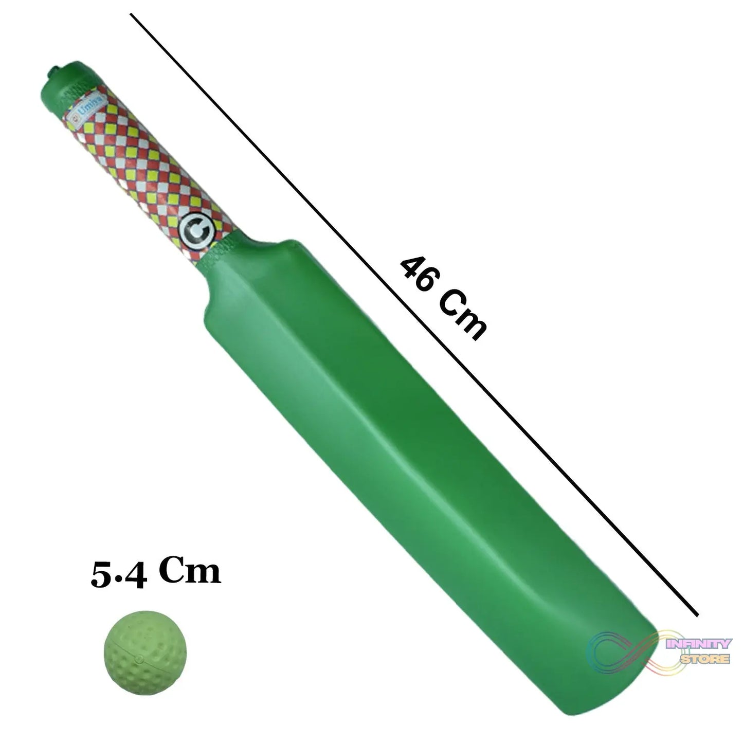 Kids enjoying a game with plastic cricket bat and ball