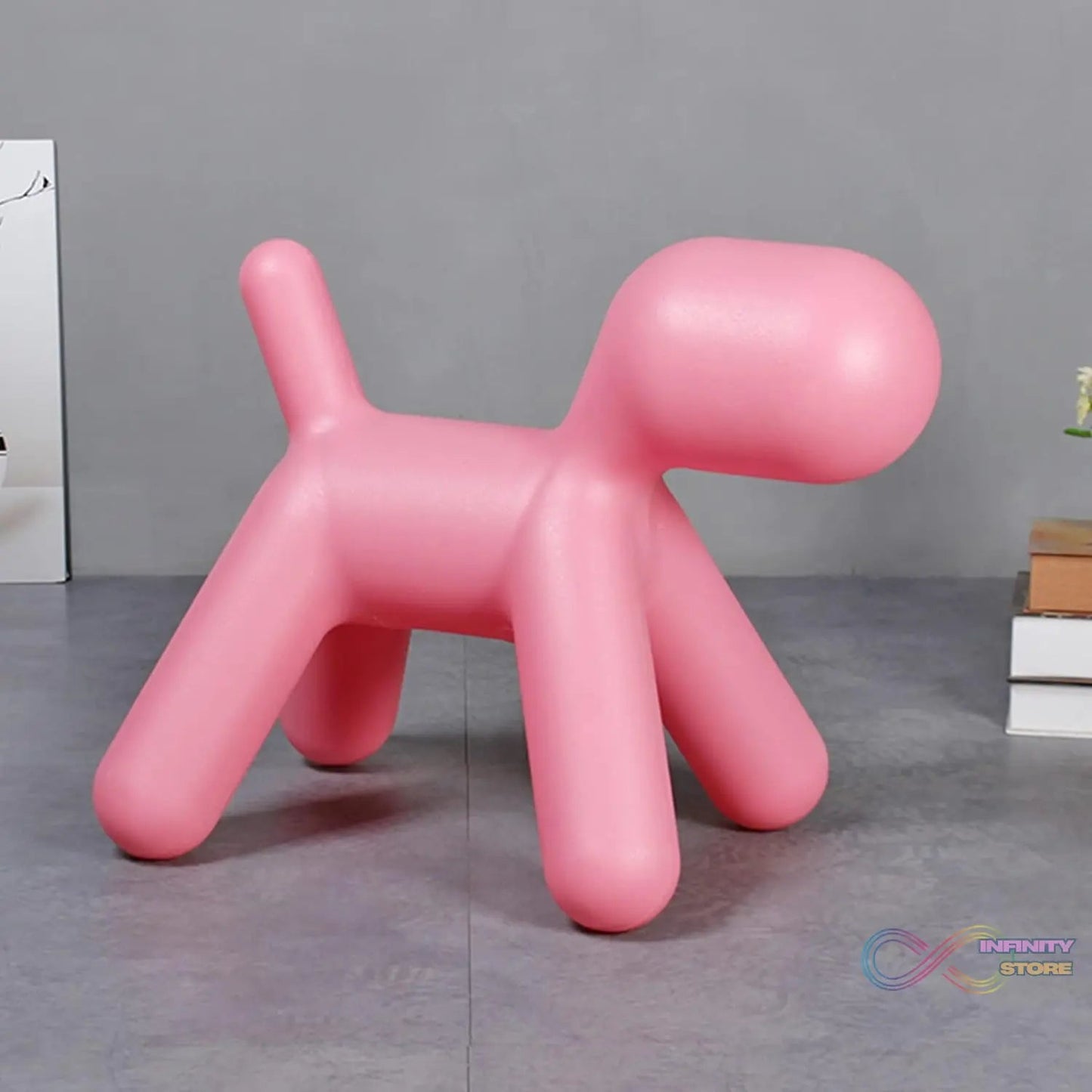 Plastic Cute Animal Puppy Chair,Creative Dog Low Footstool,Cartoon Foot Rest Stool for Bedroom Living Room Entrance Gift (1 Pc) - infinityexculsivestore.com