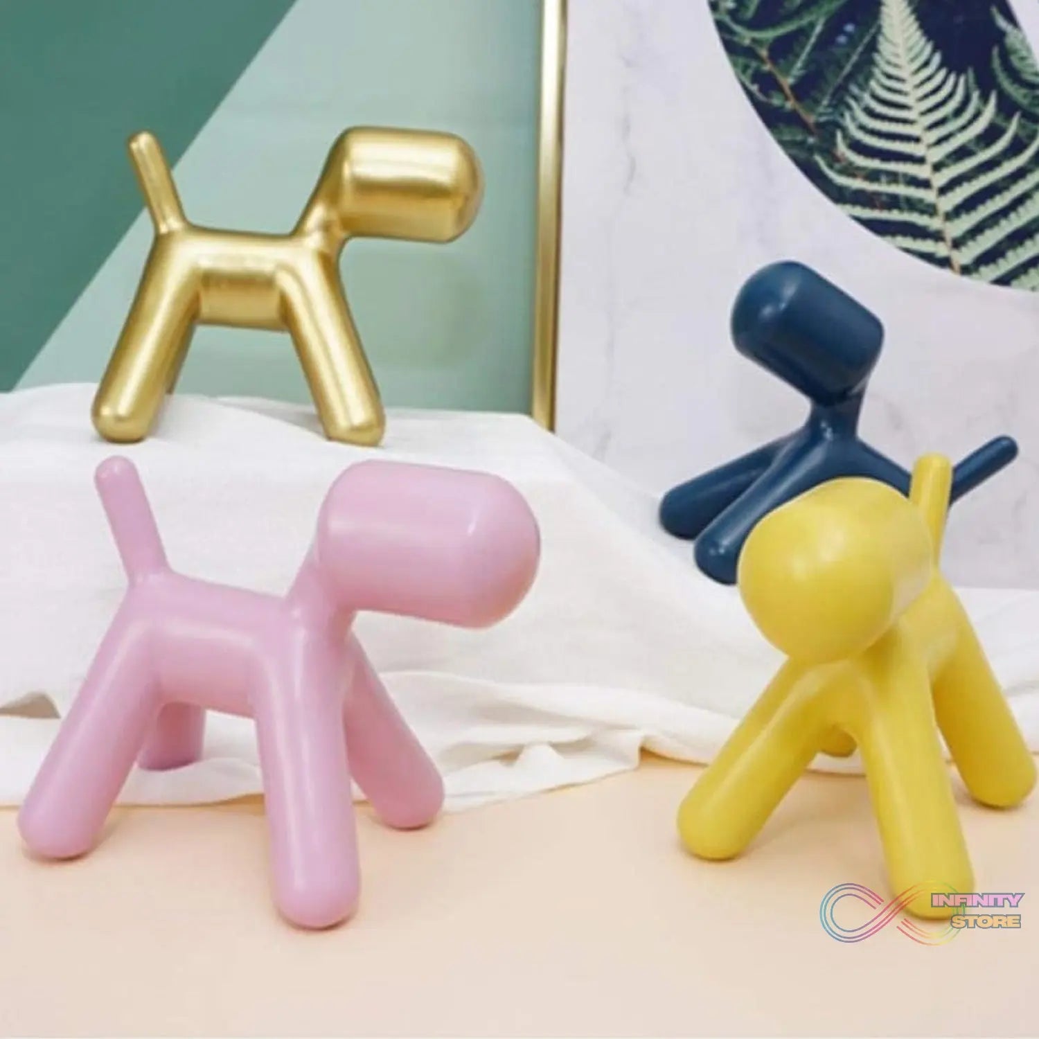 Plastic Cute Animal Puppy Chair,Creative Dog Low Footstool,Cartoon Foot Rest Stool for Bedroom Living Room Entrance Gift (1 Pc) - infinityexculsivestore.com